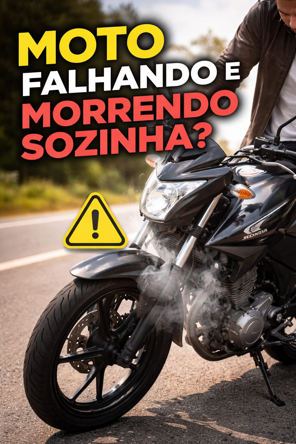 moto falhando e morrendo sozinha